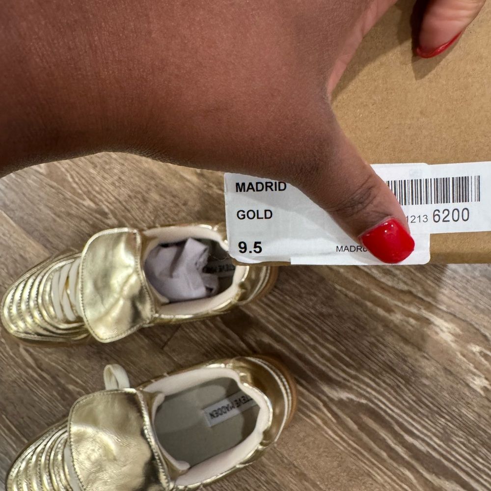 Steve Madden Metallic Gold Sneakers - Picture 10 of 10